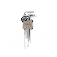 Набор ключей Torx CROWN T10-T50 9шт длинные CPHOK-TMBX09