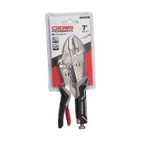 Зажим с фиксатором CROWN 180 мм прямые губки CPHPL-GSC07