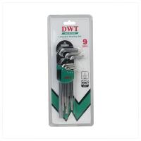 Набор ключей шестигранных DWT 1,5-10 мм 9шт длинные DHOK-HMBX9