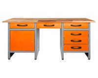 Стол-верстак для мастерской BAUMEISTER BTC-007 ORANGE