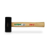 Киянка резиновая черная DWT 900 г, ручка гикори DHHR-WHB32