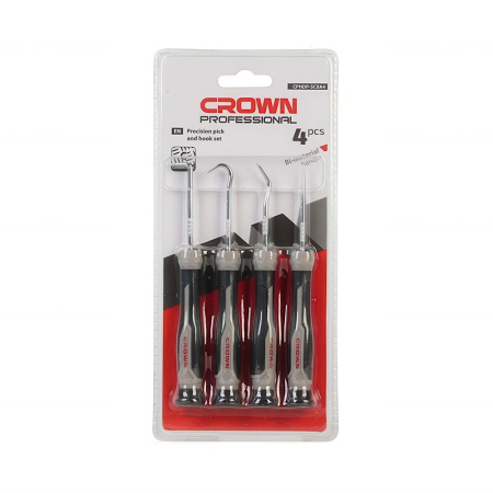 Набор прецизионных крючков CROWN 4 предмета CPHDP-SCXA4